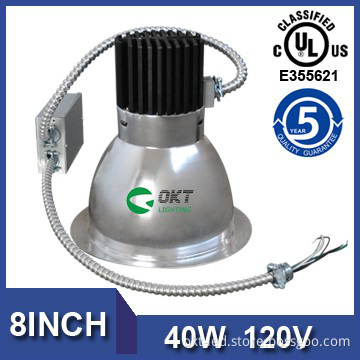 8inch 40W can replace 400W Halogen commercial downlight led